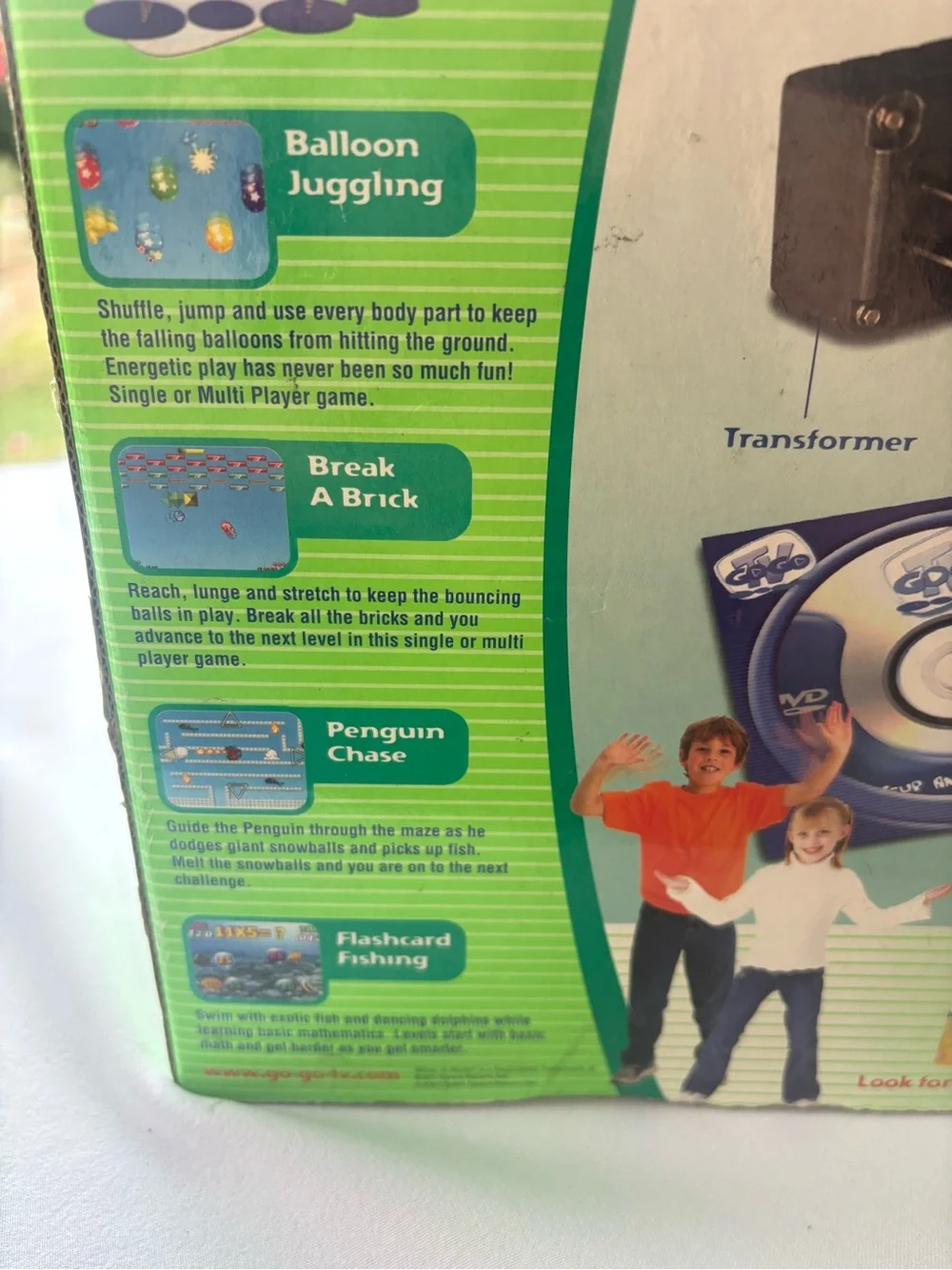 GOGO Green & White TV Motion Video Game Console